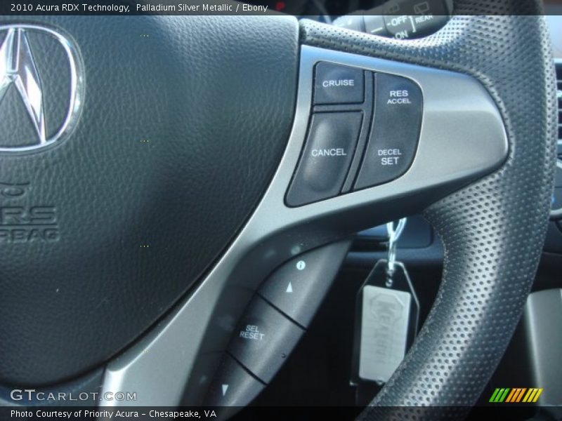 Palladium Silver Metallic / Ebony 2010 Acura RDX Technology