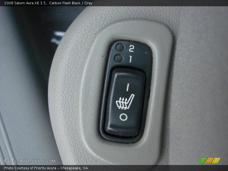 Carbon Flash Black / Gray 2008 Saturn Aura XE 3.5