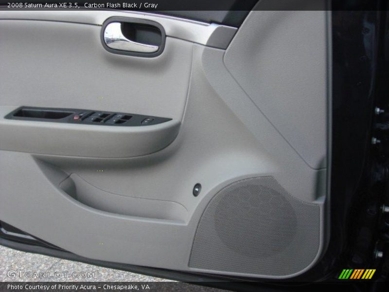 Carbon Flash Black / Gray 2008 Saturn Aura XE 3.5