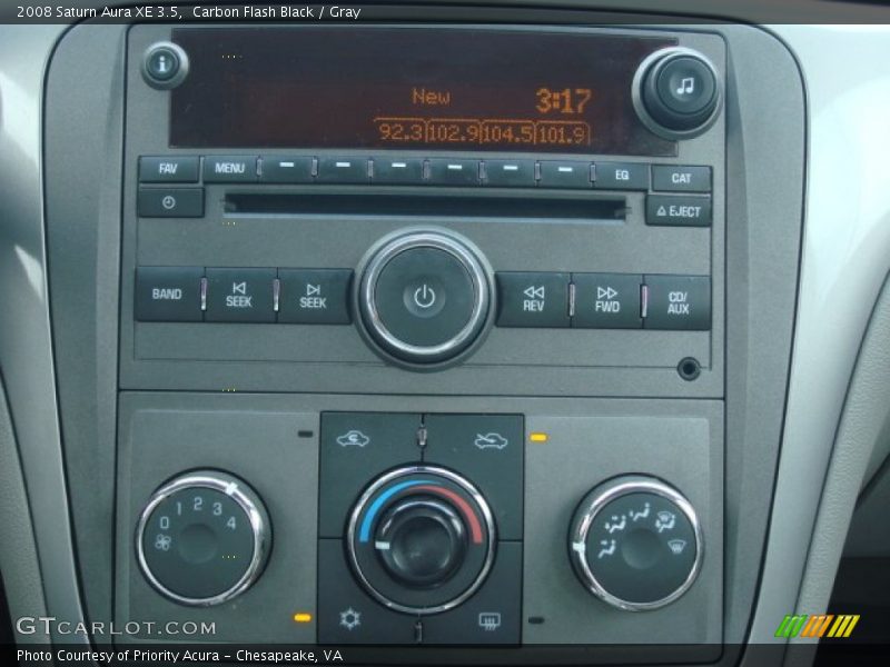 Carbon Flash Black / Gray 2008 Saturn Aura XE 3.5