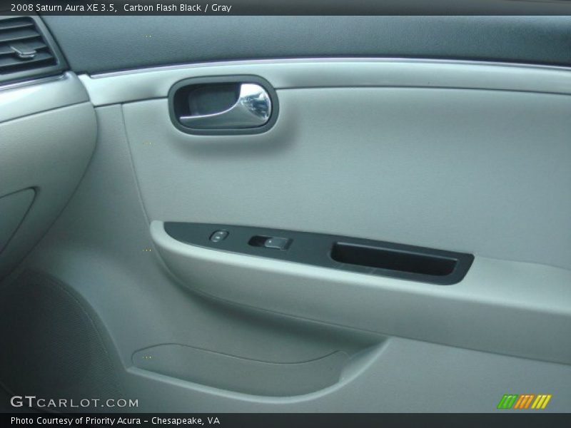 Carbon Flash Black / Gray 2008 Saturn Aura XE 3.5