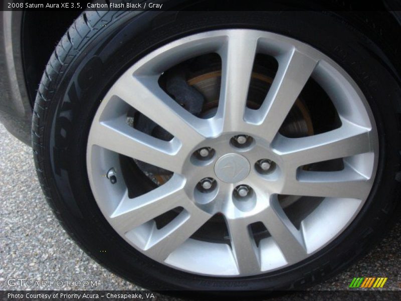 Carbon Flash Black / Gray 2008 Saturn Aura XE 3.5