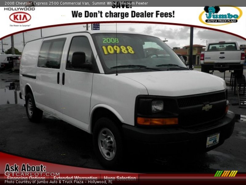 Summit White / Medium Pewter 2008 Chevrolet Express 2500 Commercial Van