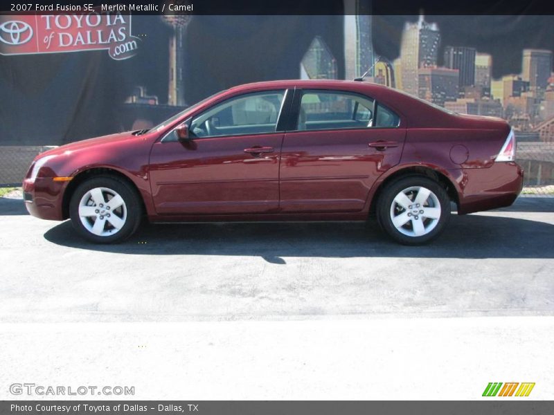 Merlot Metallic / Camel 2007 Ford Fusion SE