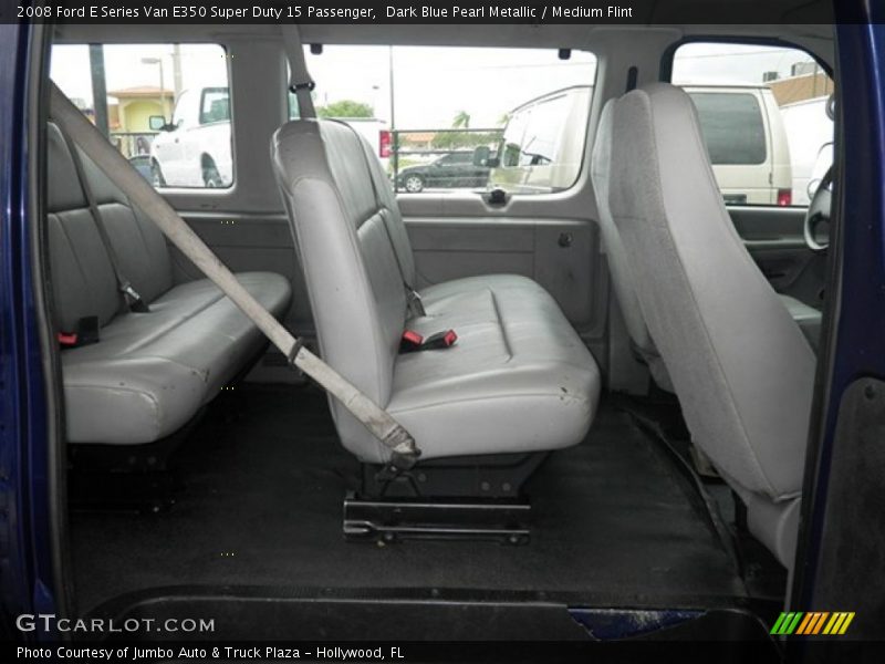 Dark Blue Pearl Metallic / Medium Flint 2008 Ford E Series Van E350 Super Duty 15 Passenger