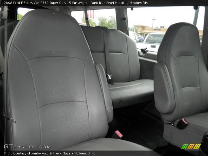 Dark Blue Pearl Metallic / Medium Flint 2008 Ford E Series Van E350 Super Duty 15 Passenger