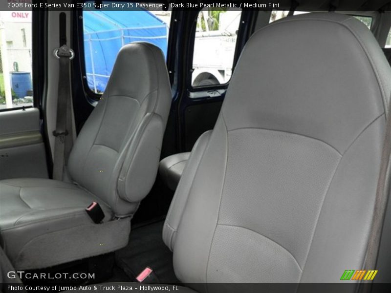 Dark Blue Pearl Metallic / Medium Flint 2008 Ford E Series Van E350 Super Duty 15 Passenger