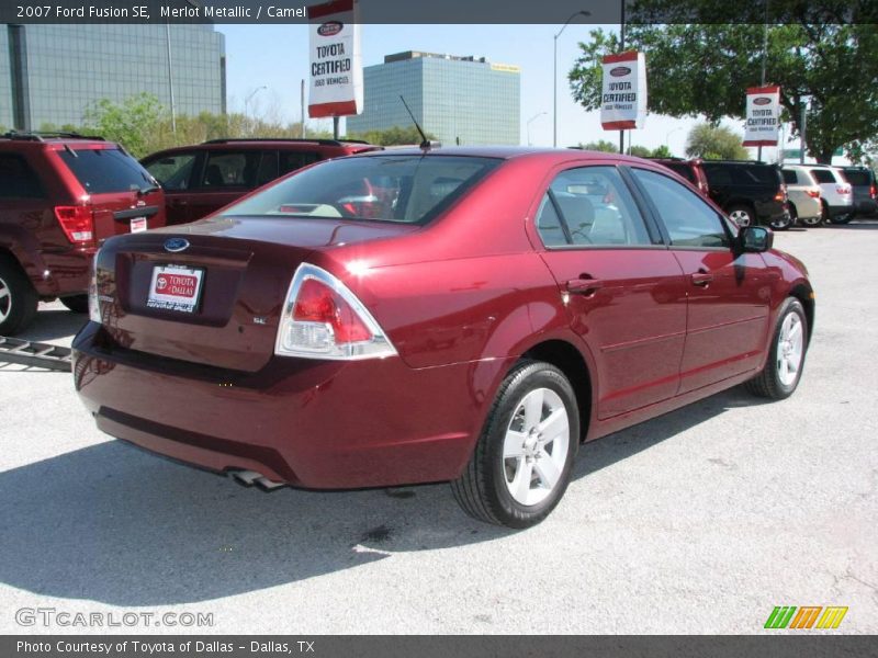 Merlot Metallic / Camel 2007 Ford Fusion SE