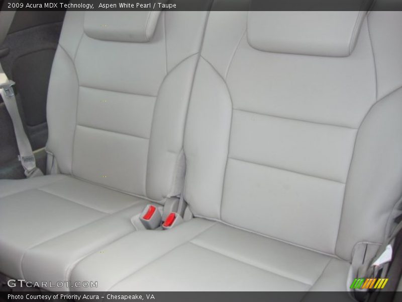 Aspen White Pearl / Taupe 2009 Acura MDX Technology