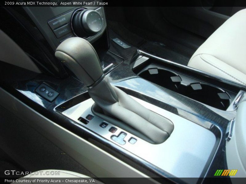 Aspen White Pearl / Taupe 2009 Acura MDX Technology