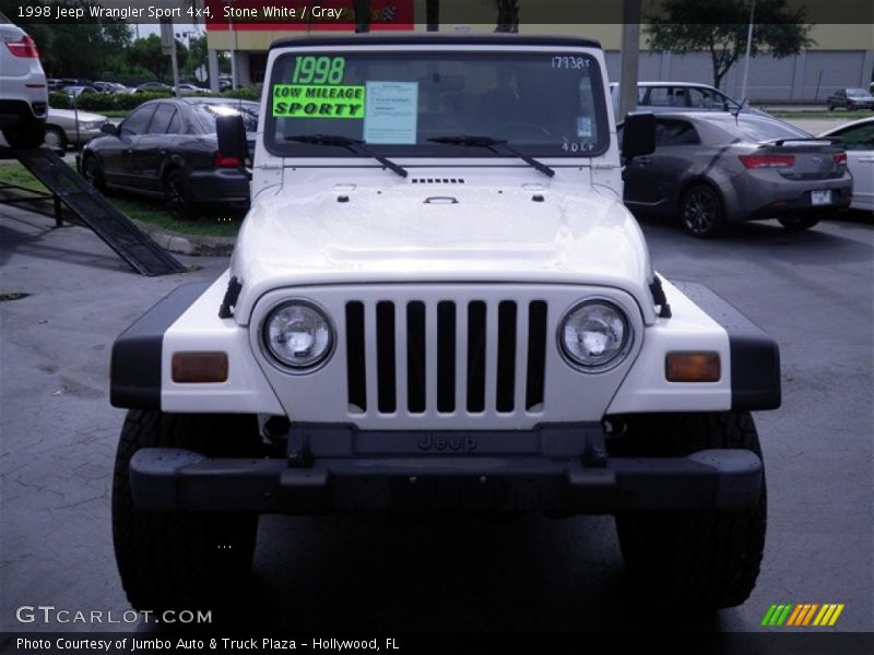 Stone White / Gray 1998 Jeep Wrangler Sport 4x4