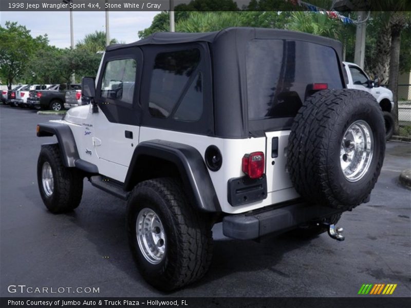 Stone White / Gray 1998 Jeep Wrangler Sport 4x4
