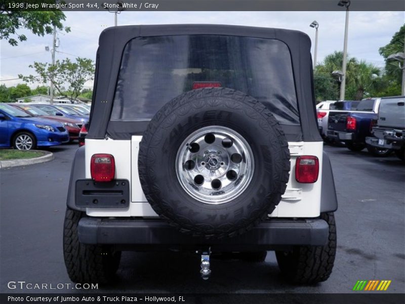 Stone White / Gray 1998 Jeep Wrangler Sport 4x4
