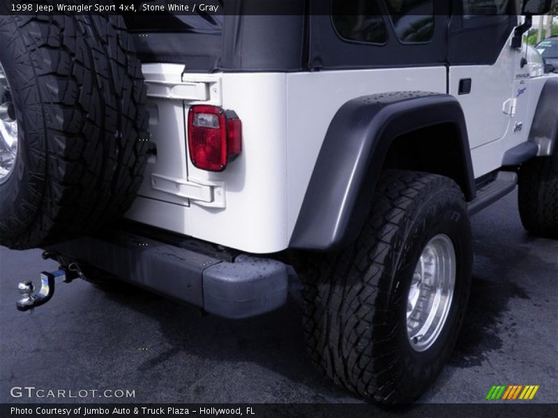 Stone White / Gray 1998 Jeep Wrangler Sport 4x4