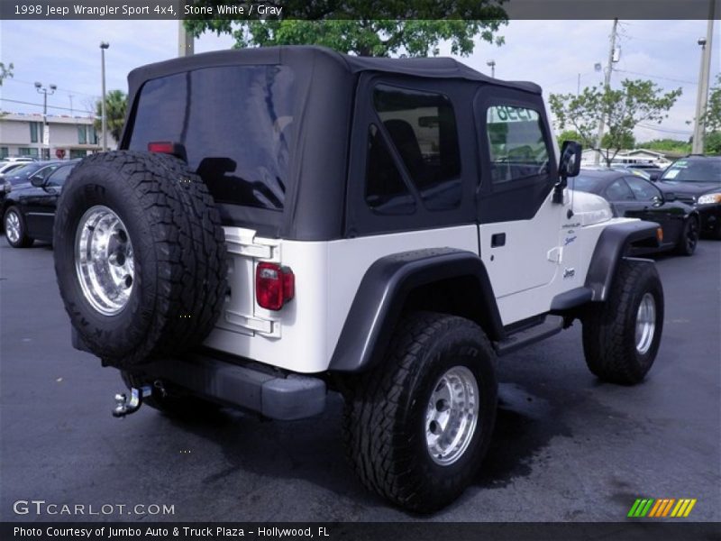 Stone White / Gray 1998 Jeep Wrangler Sport 4x4