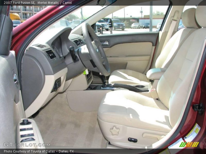 Merlot Metallic / Camel 2007 Ford Fusion SE
