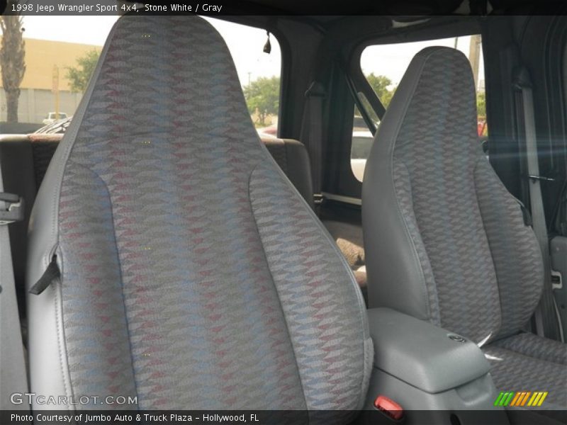 Stone White / Gray 1998 Jeep Wrangler Sport 4x4