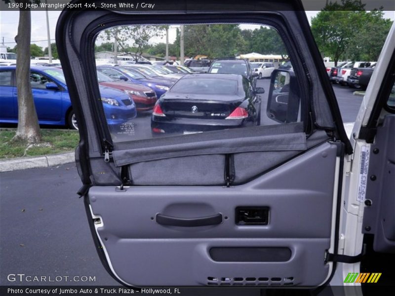 Stone White / Gray 1998 Jeep Wrangler Sport 4x4