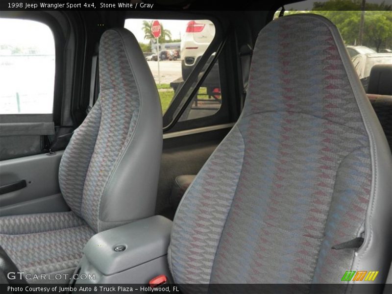 Stone White / Gray 1998 Jeep Wrangler Sport 4x4