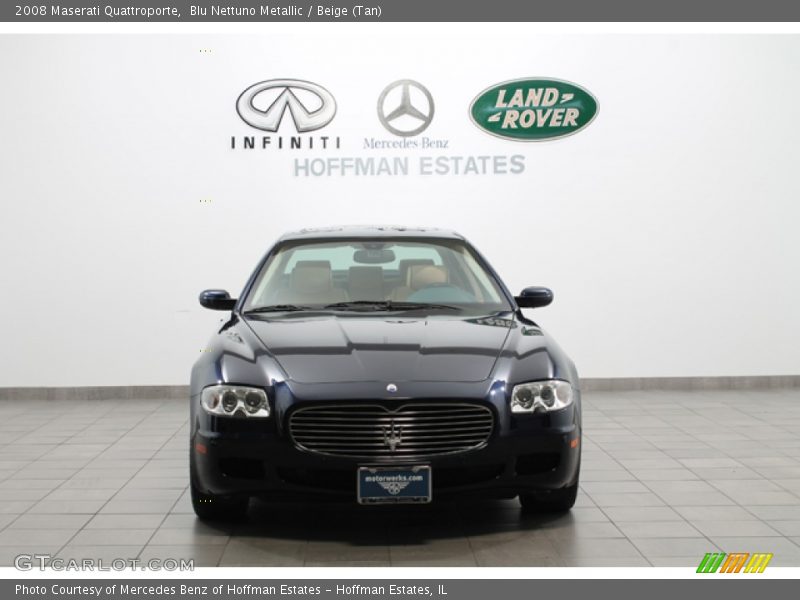 Blu Nettuno Metallic / Beige (Tan) 2008 Maserati Quattroporte