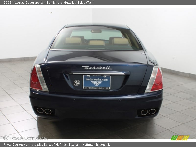 Blu Nettuno Metallic / Beige (Tan) 2008 Maserati Quattroporte