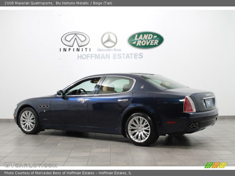 Blu Nettuno Metallic / Beige (Tan) 2008 Maserati Quattroporte