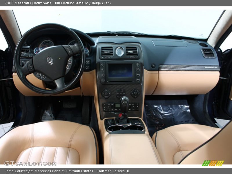 Blu Nettuno Metallic / Beige (Tan) 2008 Maserati Quattroporte