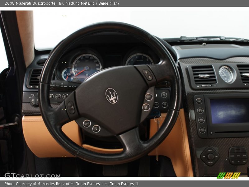 Blu Nettuno Metallic / Beige (Tan) 2008 Maserati Quattroporte