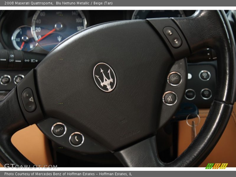 Blu Nettuno Metallic / Beige (Tan) 2008 Maserati Quattroporte