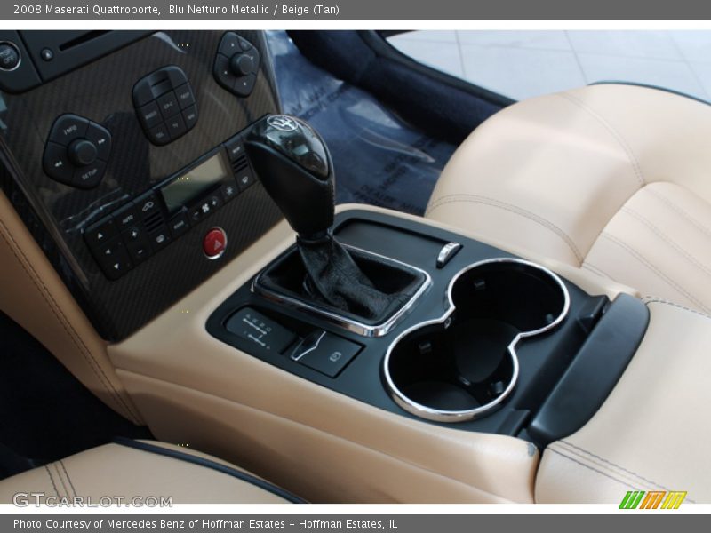 Blu Nettuno Metallic / Beige (Tan) 2008 Maserati Quattroporte