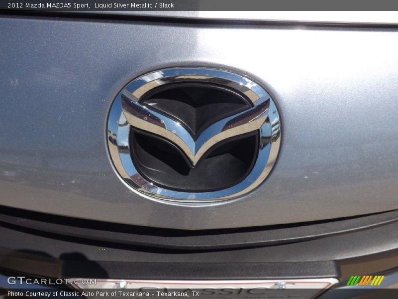 Liquid Silver Metallic / Black 2012 Mazda MAZDA5 Sport