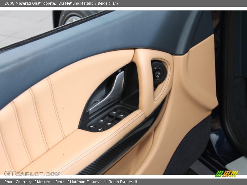 Blu Nettuno Metallic / Beige (Tan) 2008 Maserati Quattroporte