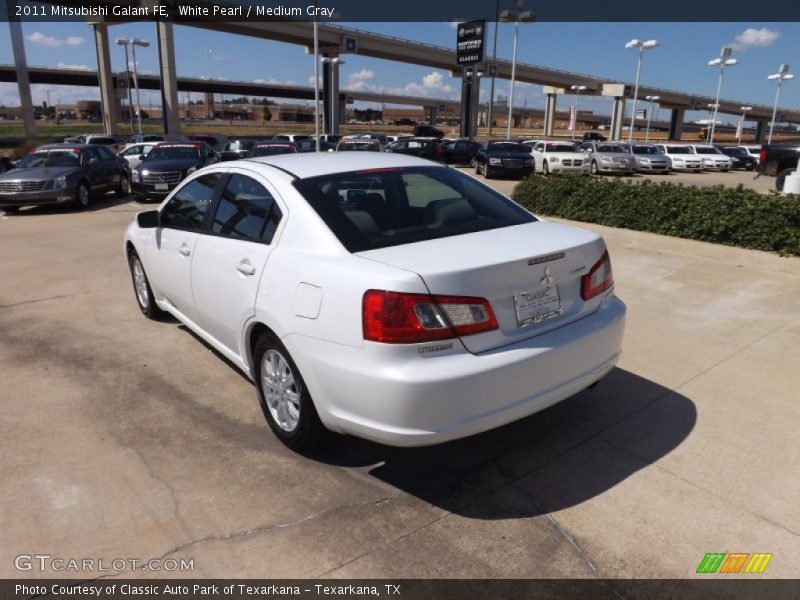 White Pearl / Medium Gray 2011 Mitsubishi Galant FE