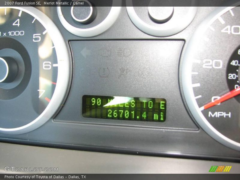 Merlot Metallic / Camel 2007 Ford Fusion SE