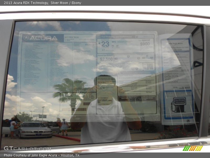 Silver Moon / Ebony 2013 Acura RDX Technology