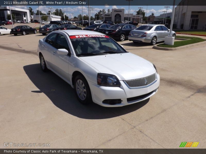 White Pearl / Medium Gray 2011 Mitsubishi Galant FE
