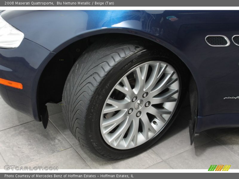 Blu Nettuno Metallic / Beige (Tan) 2008 Maserati Quattroporte