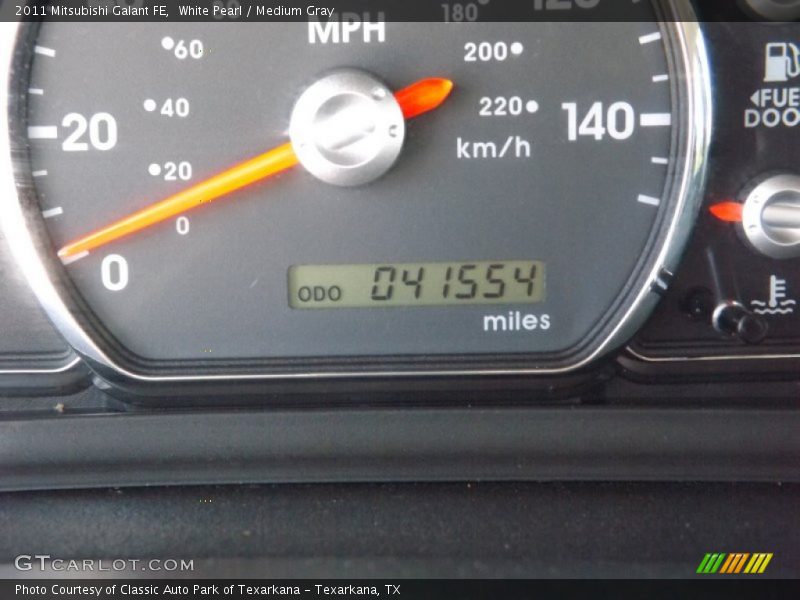 White Pearl / Medium Gray 2011 Mitsubishi Galant FE