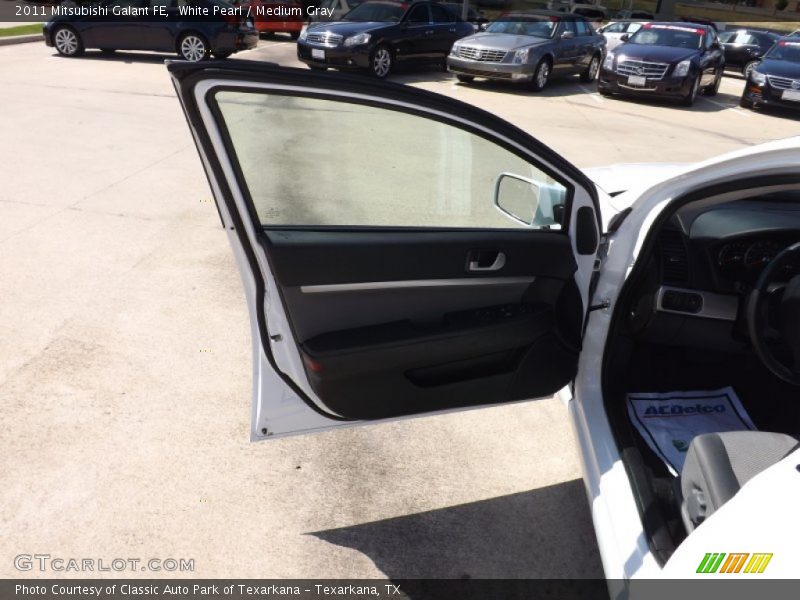 White Pearl / Medium Gray 2011 Mitsubishi Galant FE