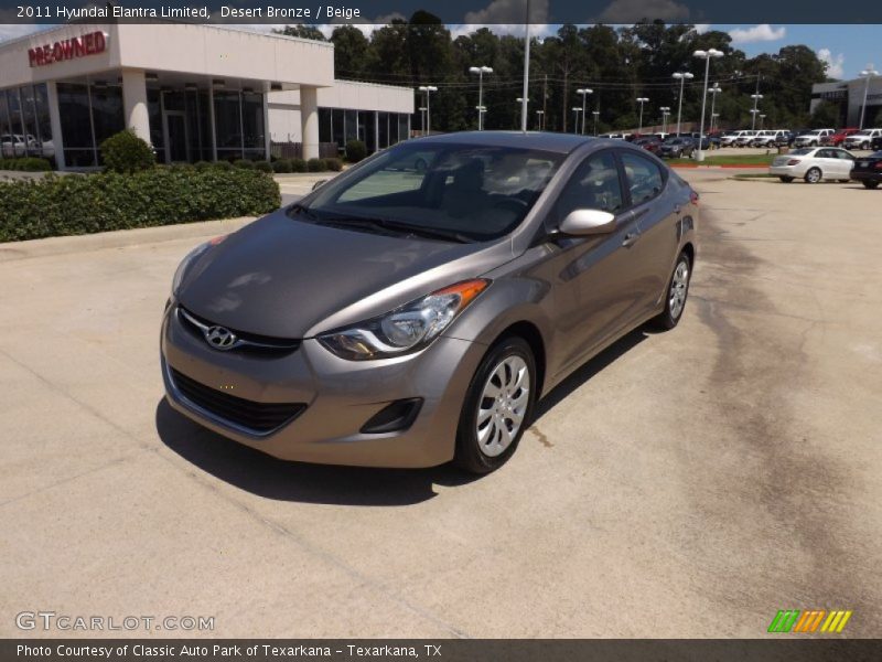 Desert Bronze / Beige 2011 Hyundai Elantra Limited