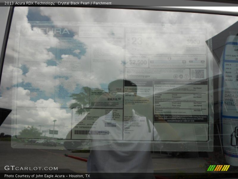 Crystal Black Pearl / Parchment 2013 Acura RDX Technology