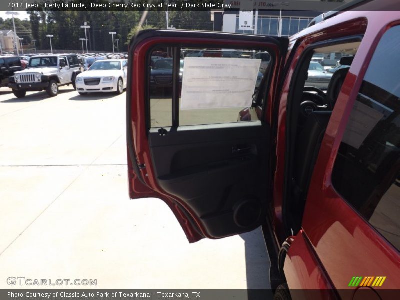 Deep Cherry Red Crystal Pearl / Dark Slate Gray 2012 Jeep Liberty Latitude