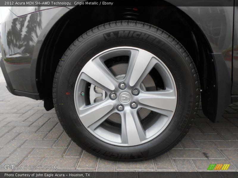 Grigio Metallic / Ebony 2012 Acura MDX SH-AWD Technology