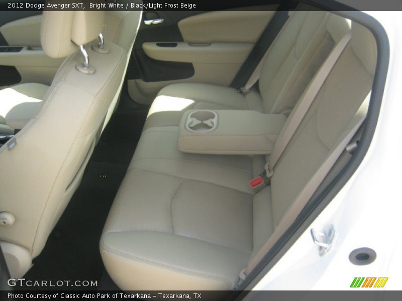 Bright White / Black/Light Frost Beige 2012 Dodge Avenger SXT