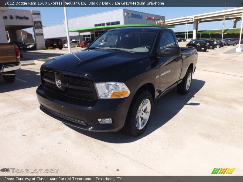 Black / Dark Slate Gray/Medium Graystone 2012 Dodge Ram 1500 Express Regular Cab