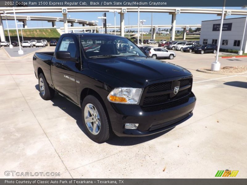 Black / Dark Slate Gray/Medium Graystone 2012 Dodge Ram 1500 Express Regular Cab