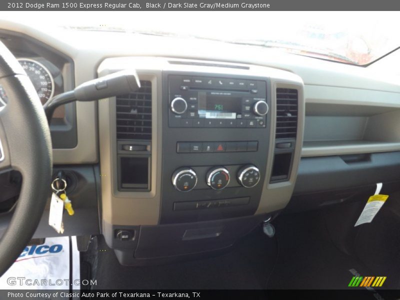 Black / Dark Slate Gray/Medium Graystone 2012 Dodge Ram 1500 Express Regular Cab