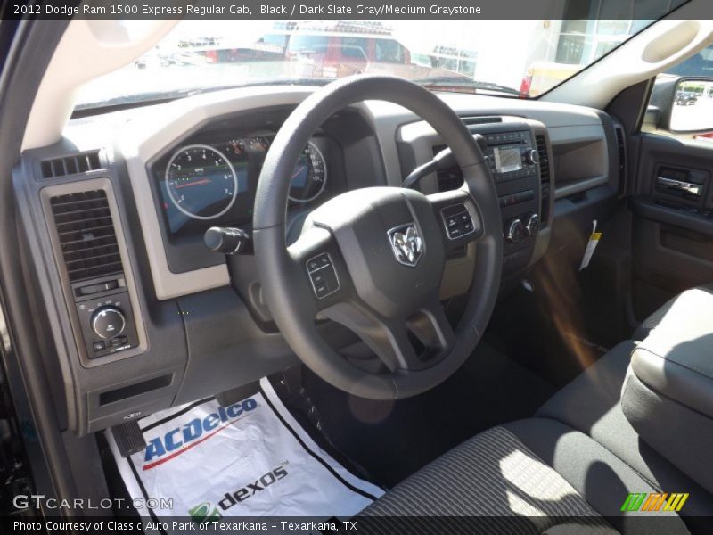 Black / Dark Slate Gray/Medium Graystone 2012 Dodge Ram 1500 Express Regular Cab