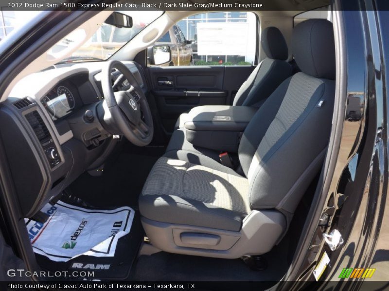 Black / Dark Slate Gray/Medium Graystone 2012 Dodge Ram 1500 Express Regular Cab