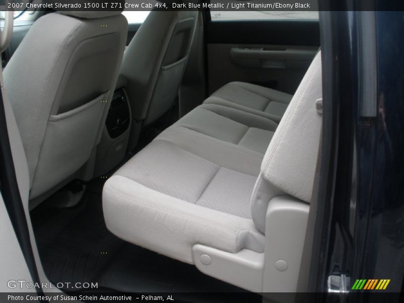Dark Blue Metallic / Light Titanium/Ebony Black 2007 Chevrolet Silverado 1500 LT Z71 Crew Cab 4x4